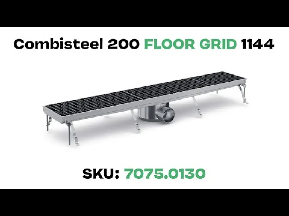 S/STEEL FLOOR GRID 114.4X20X14CM