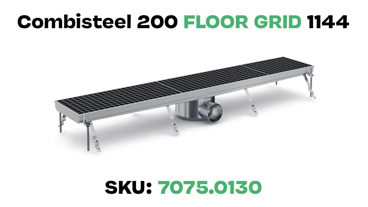 S/STEEL FLOOR GRID 114.4X20X14CM