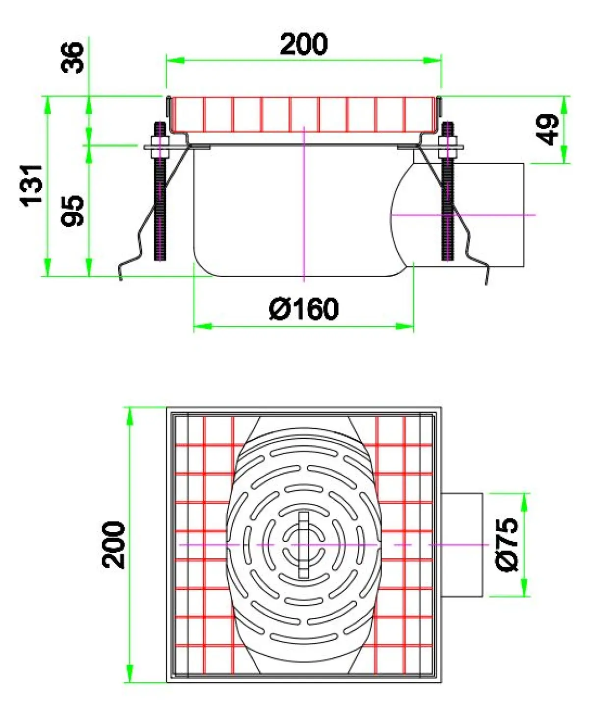 200 FLOOR GRID 200