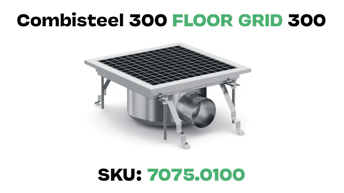 S/STEEL FLOOR GRID 30X30CM