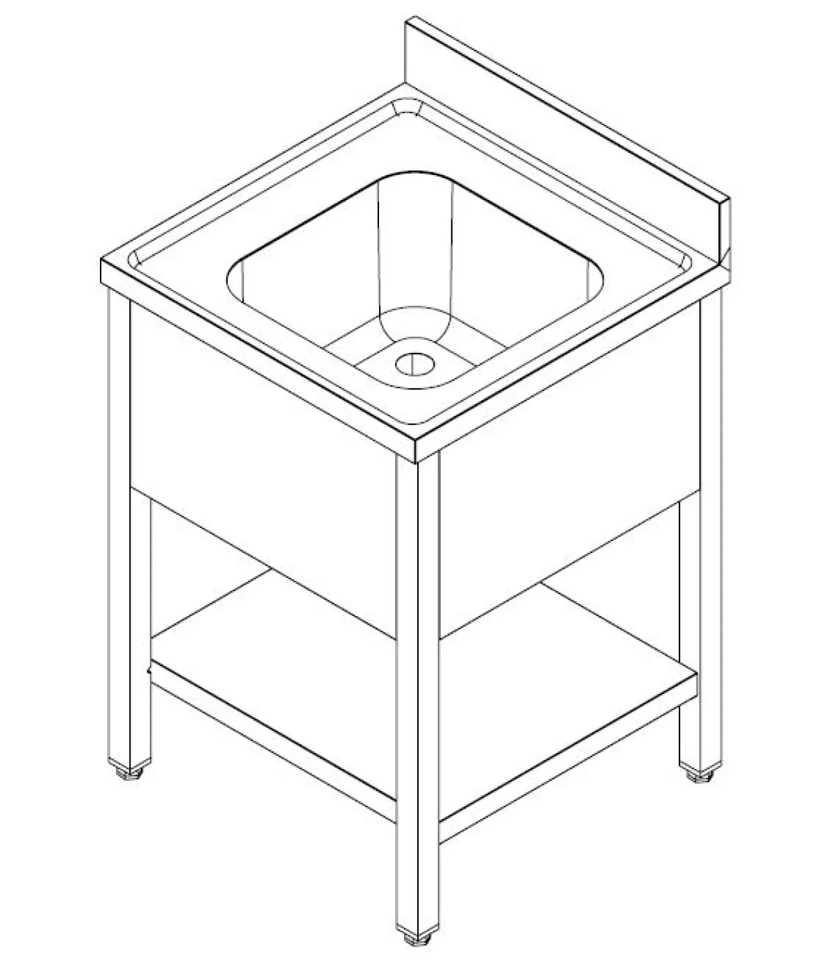 700 SINK UNIT SHELF FLAT PACKED 1 MIDDLE 700