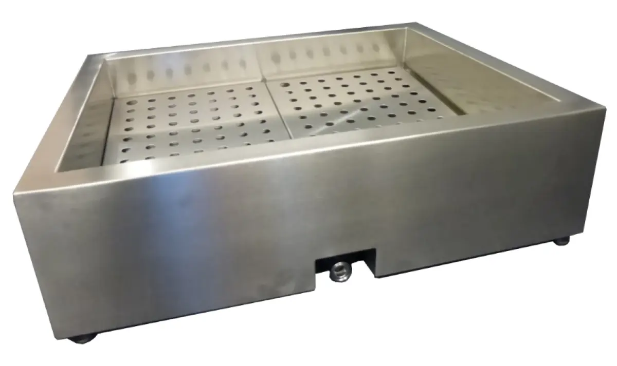 CRUSHED ICE BIN INCLINE 1/1 GN AISI 304  DRAIN ON THE OPERATING SIDE