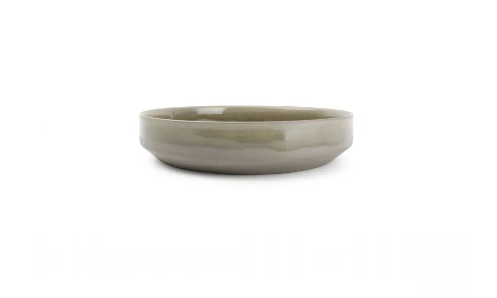 Deep plate 22xH4,5cm brown Structo