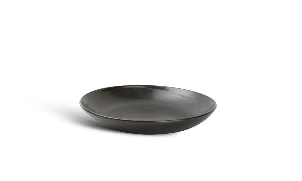Deep plate 24,5xH4cm black Ceres
