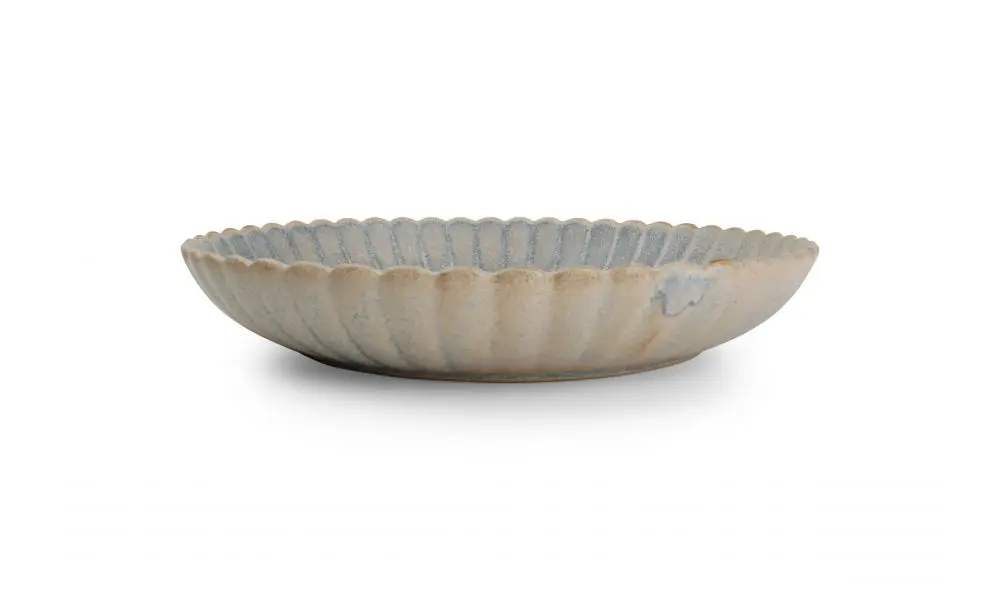 Deep plate 25,5xH4cm blue faded Dune