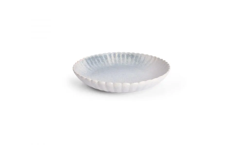 Deep plate 25,5xH4cm blue faded Dune