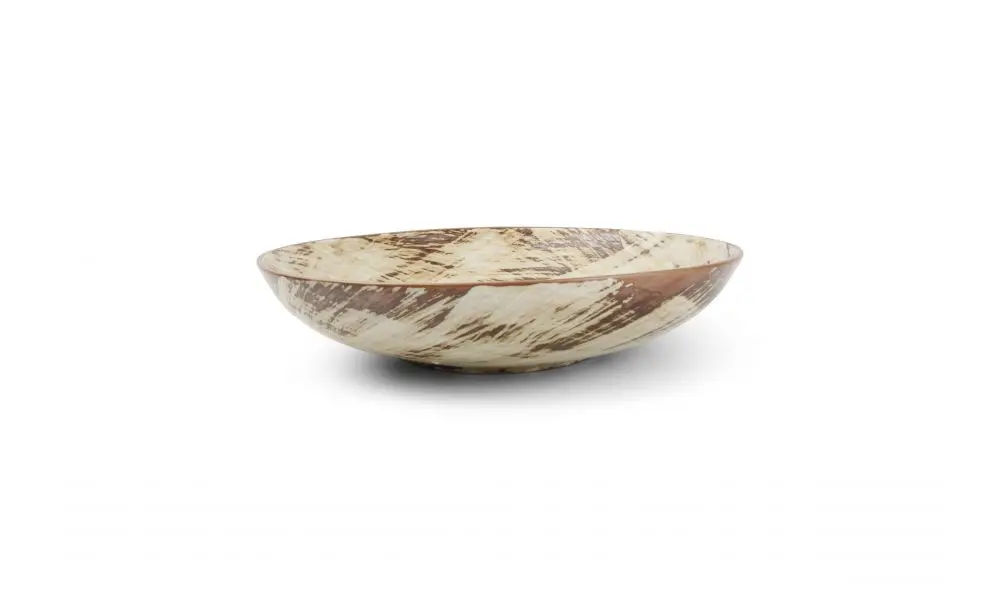 Deep plate 25xH5cm brown Brush