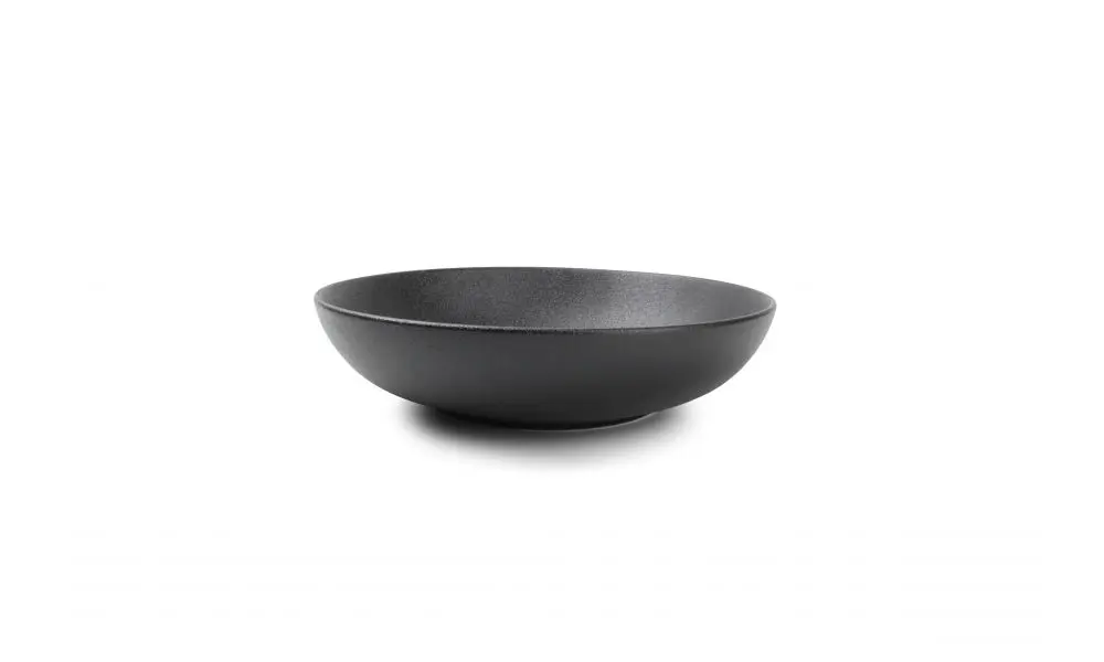 Deep plate 25xH6cm black Dusk