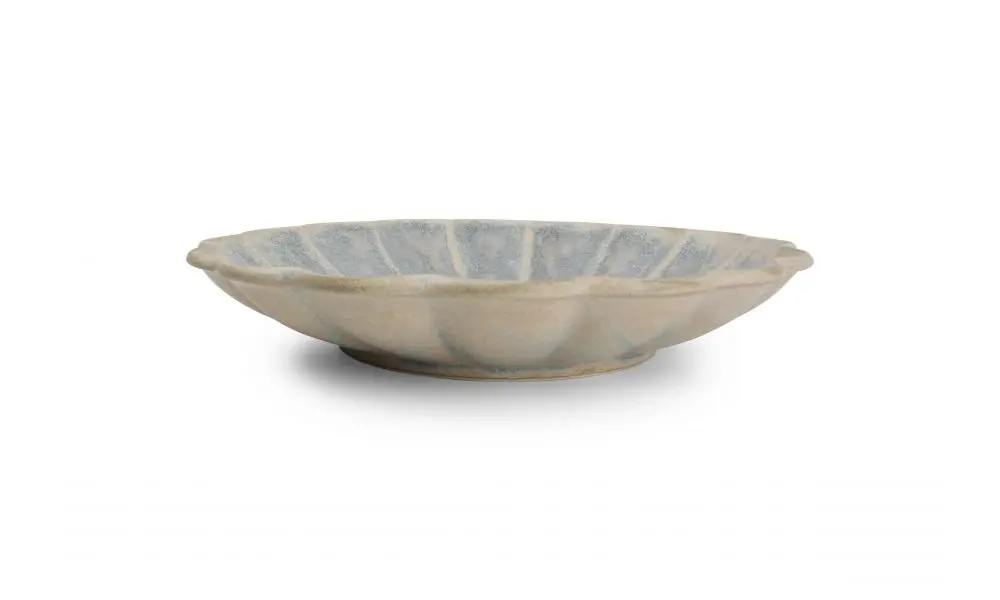 Deep plate 28xH4cm blue faded Dune