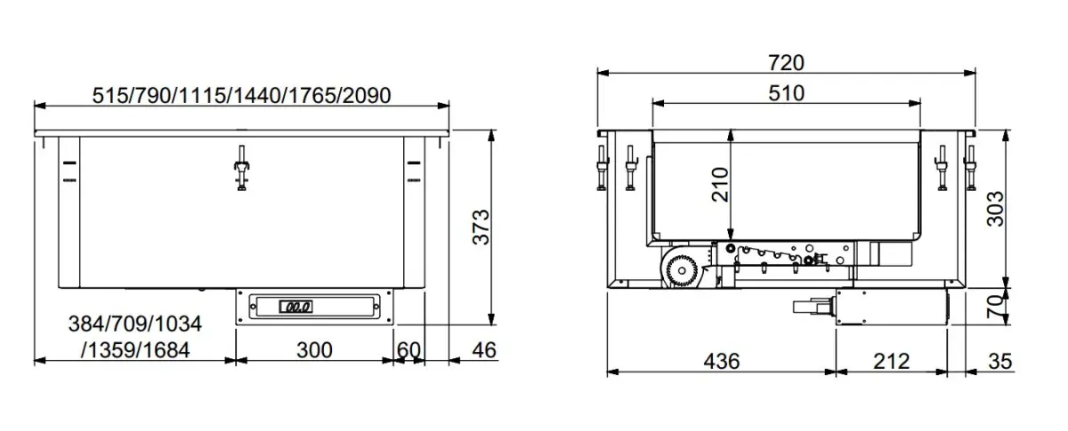 DROP-IN BAIN-MARIE UNIT HOT AIR 4/1
