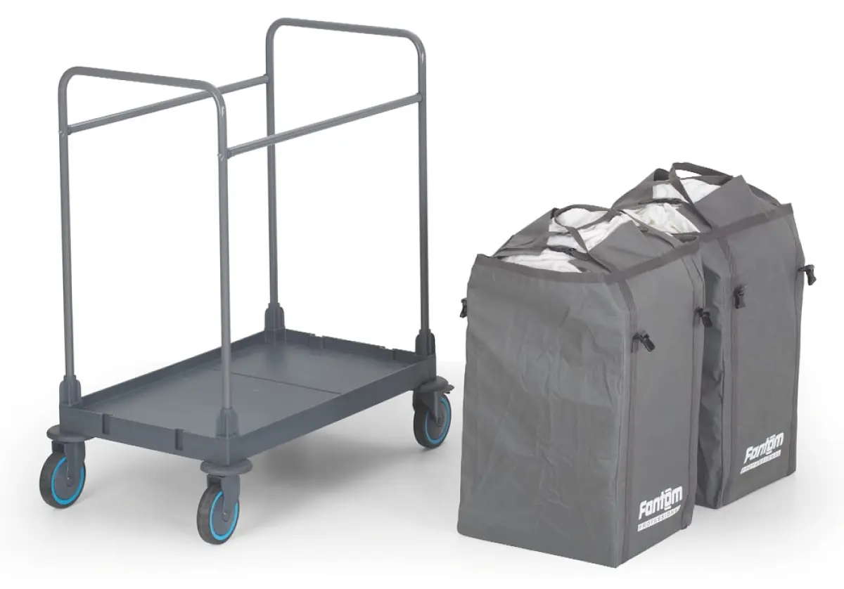 PROCART 62 LAUNDRY COLLECTION TROLLEY 2X125 LTR