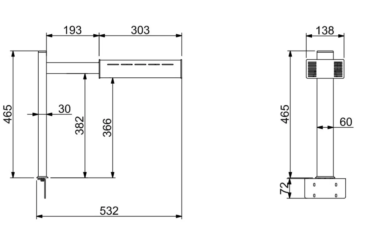 LIGHTING BAR FOR DROP-IN ICE BIN