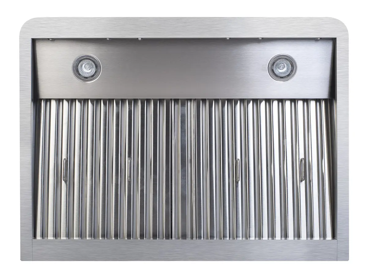 COMBISTEEL S/STEEL WALL HOOD + LABYRINTH FILTERS + HALOGEN LIGHTS + MOTOR 120X56X25