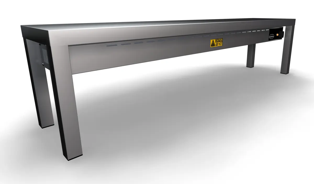 OVERSHELF CERAMIC HEATED 1 LEVEL 1400  4 HEATERS OF 250W