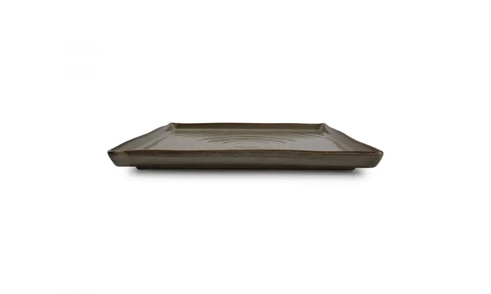 Plate 20,5x20,5cm grey Line