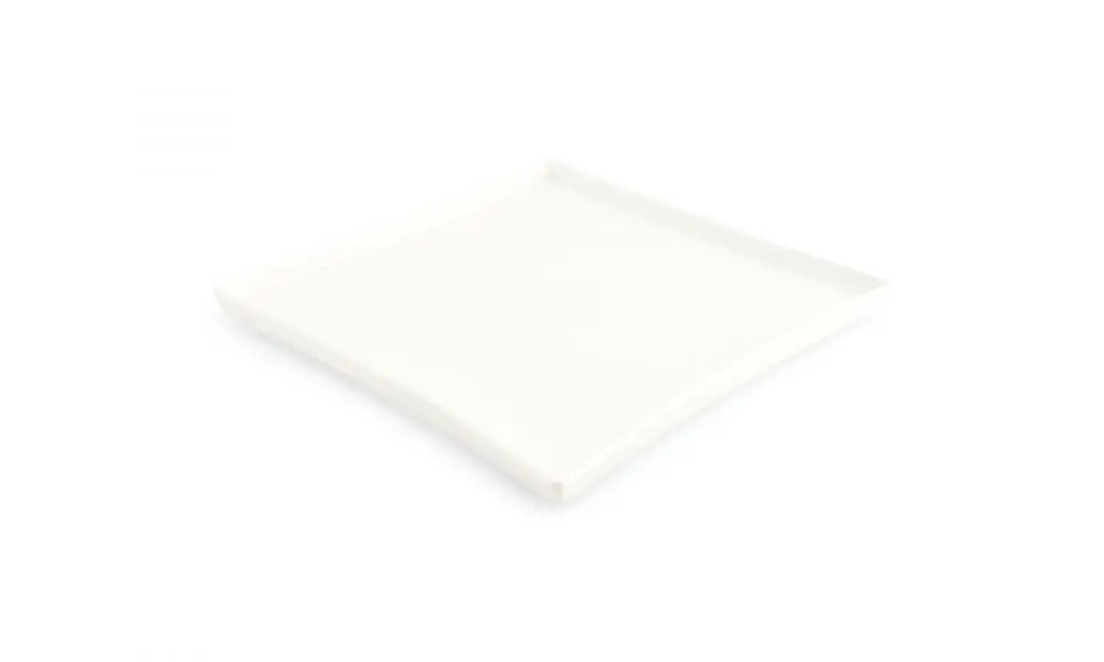 Plate 27x27cm white Line