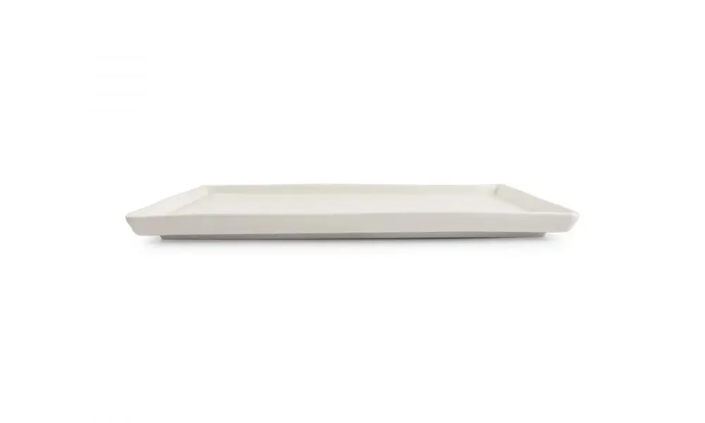Plate 30x17cm white Line