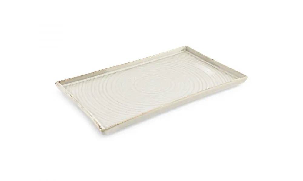 Plate 33x20cm grey Line