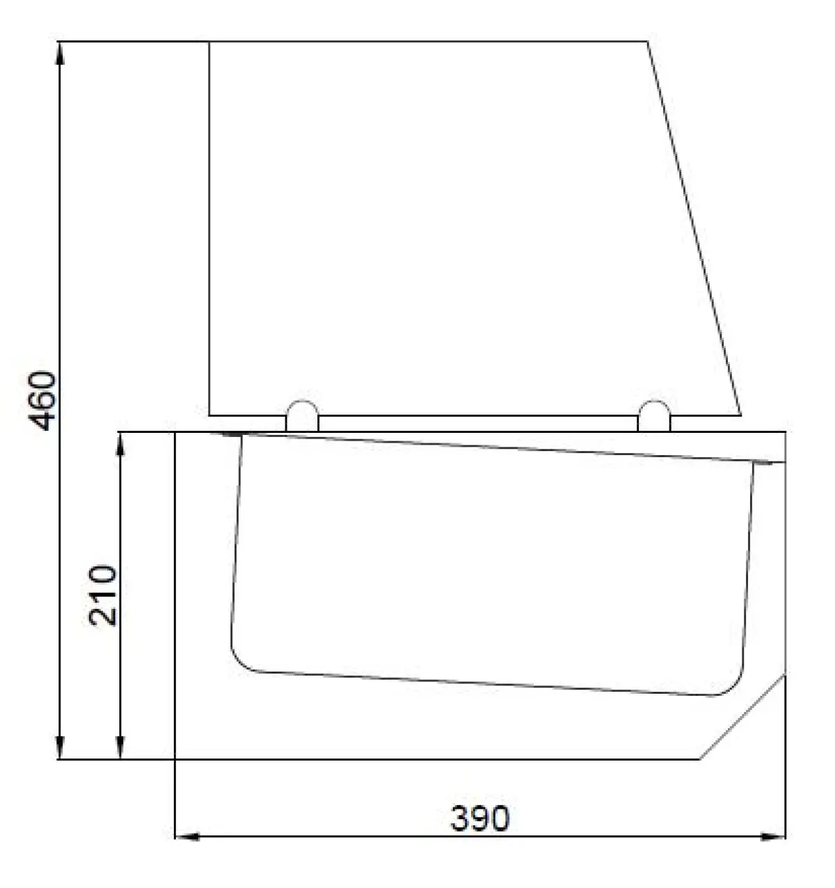 PROLINE INGREDIENT REFRIGERATED COOLER 1/3GN + GLASS TOP 210CM